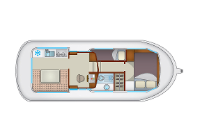 Pénichette 935 - Hausboot-Grundriss