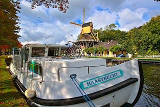Hausboot-Hafen in Alphen aan den Rijn