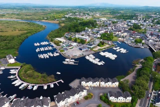Hausboot-Hafen in Carrick-on-Shannon