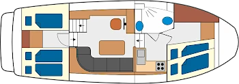 Linssen Dutch Sturdy 320 - Hausboot-Grundriss