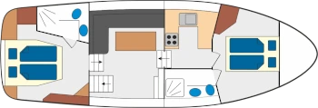Consonant 1100 - Hausboot-Grundriss