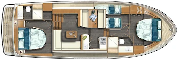 Linssen 40.0 SL AC Annalouisa II - Hausboot-Grundriss