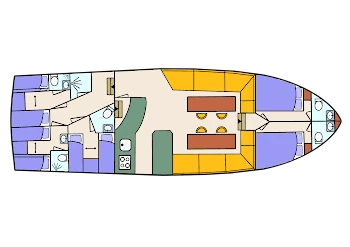 Jordy Elite - Hausboot-Grundriss