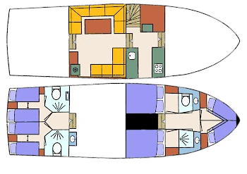 Poseidon Elite - Hausboot-Grundriss