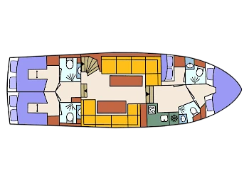 Mariska Elite Bonito 1500 - Hausboot-Grundriss