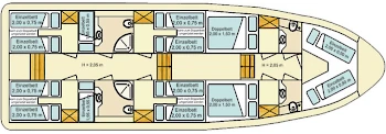Passion Classic 15.00 David - Hausboot-Grundriss