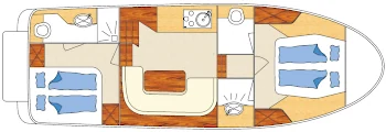 Concordia 102 AC Jacob - Hausboot-Grundriss