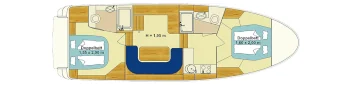 Passion Classic 10.80 Ephraim - Hausboot-Grundriss