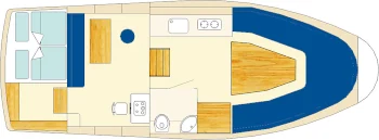 Succes Marco 8.60 AK Simon - Hausboot-Grundriss