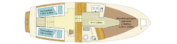 Passion Sun 8.50 AK Thomas - Hausboot-Grundriss