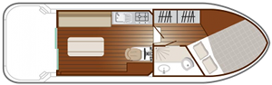 Nicols 800 - Hausboot-Grundriss