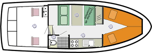 Navig 27 - Hausboot-Grundriss