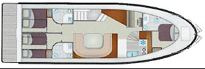Europa 700 - Hausboot-Grundriss