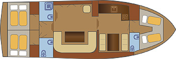 Eagle 1250 Arosa Star - Hausboot-Grundriss
