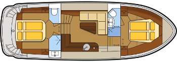 Jetten 38 Sophia - Hausboot-Grundriss