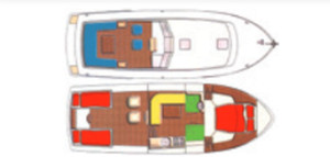 Delos Cruiser 1100 Marmeralk - Hausboot-Grundriss