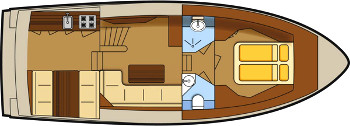 Schulz 33 Lise - Hausboot-Grundriss