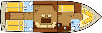 Vacance 1350 SE Pool El Paso 2 - Hausboot-Grundriss