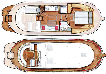 Riverboat 1122 - Hausboot-Grundriss