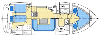 Europa 300 - Hausboot-Grundriss