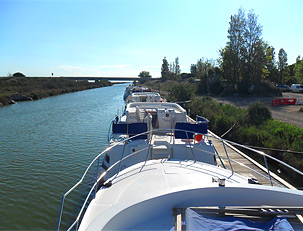 Hausboot-Basis Carnon am Canal Rhône à Sète