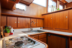 Hausboot-Küche