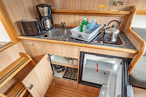 Hausboot-Küche