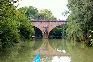 Ehemalige Eisenbrücke von Feugarolles