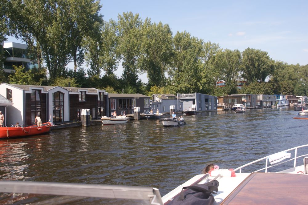 Wohnboote in Amsterdam