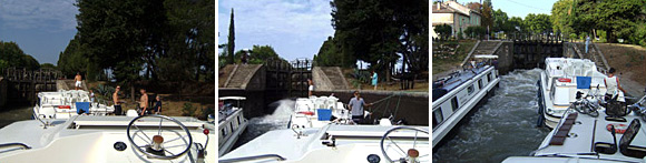 Schleusen-Erlebnisse mit dem Hausboot auf dem Canal du Midi