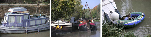 Wasserfahrzeuge auf dem Canal du Midi